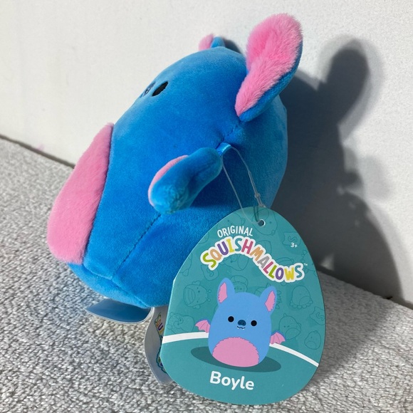 Squishmallows Blue and Pink Boyle Fruit Bat Bat Plush Toy Stuffed Animal - Picture 6 of 13
